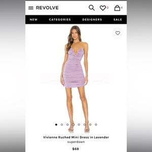 Vivienne Ruched mini dress Revolve
